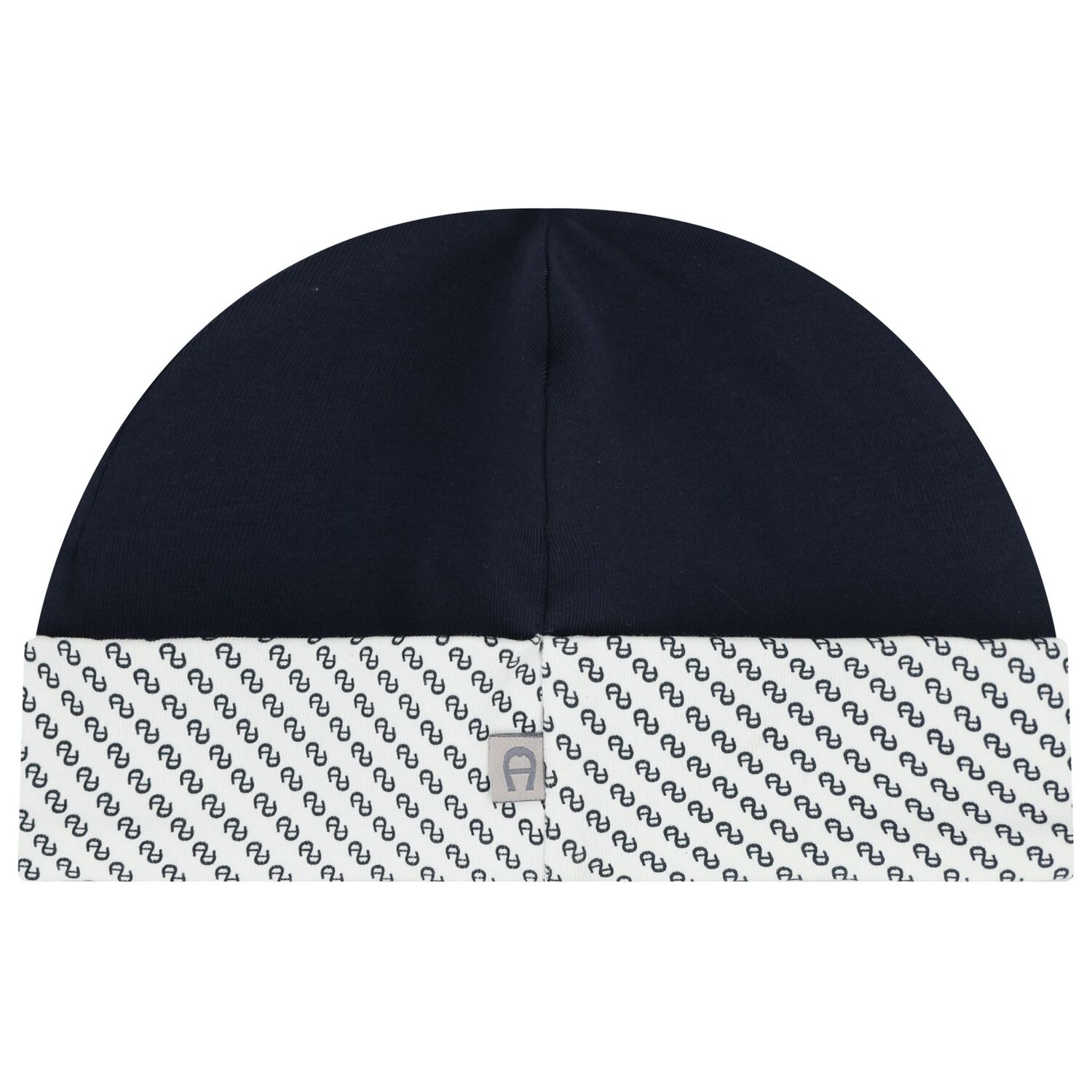 Baby Boys Blue & White Logo Hat, 2, hi-res
