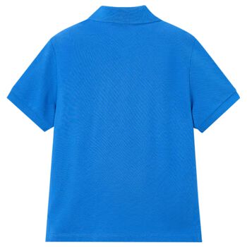 Boys Blue Logo Polo Shirt