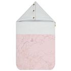 Baby Girls White & Pink Geo Map Baby Nest, 1, hi-res