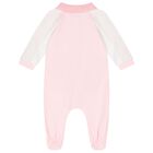 Baby Girls Pink Logo Babygrow, 1, hi-res