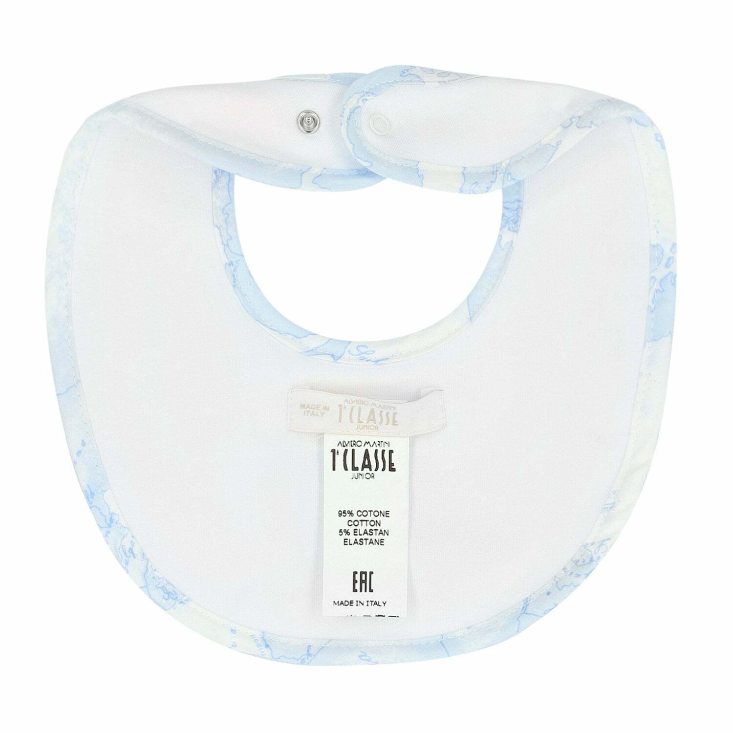 White Geo Map Baby Bib, 2, hi-res image number null