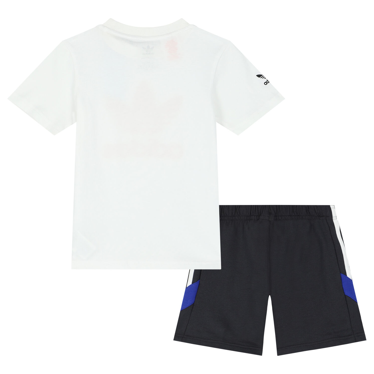 White & Black Logo Shorts Set, 1, hi-res image number null