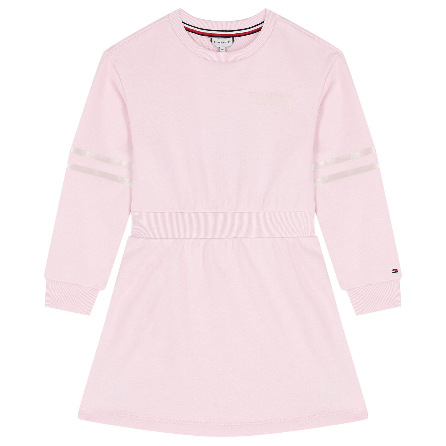 فستان بالشعار باللون الوردي للبنات, 2, hi-res image number null