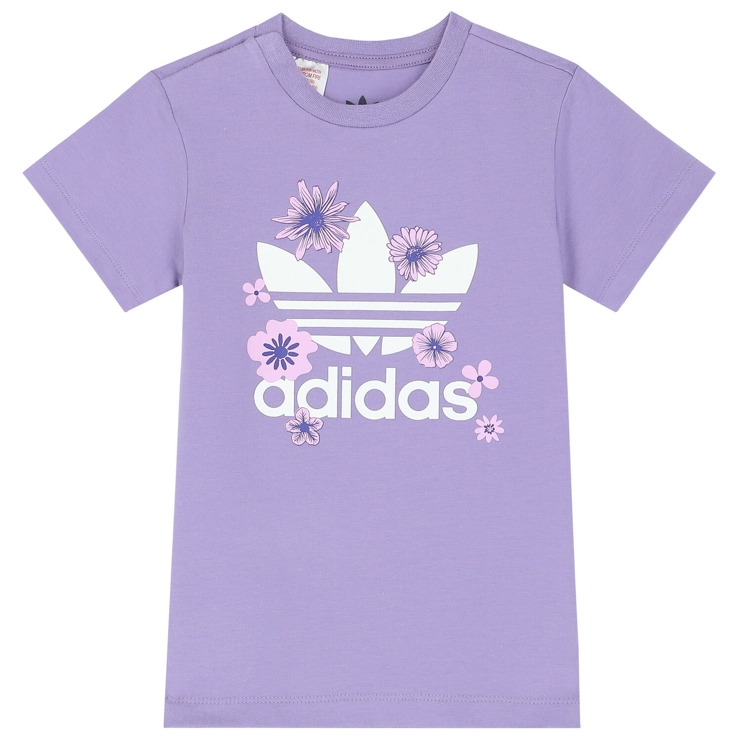 Baby Girls Purple Floral Logo Leggings Set, 1, hi-res image number null