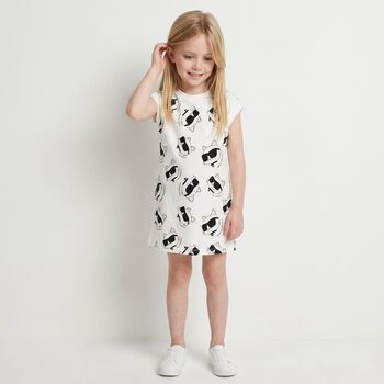 Girls White Choupette Dress