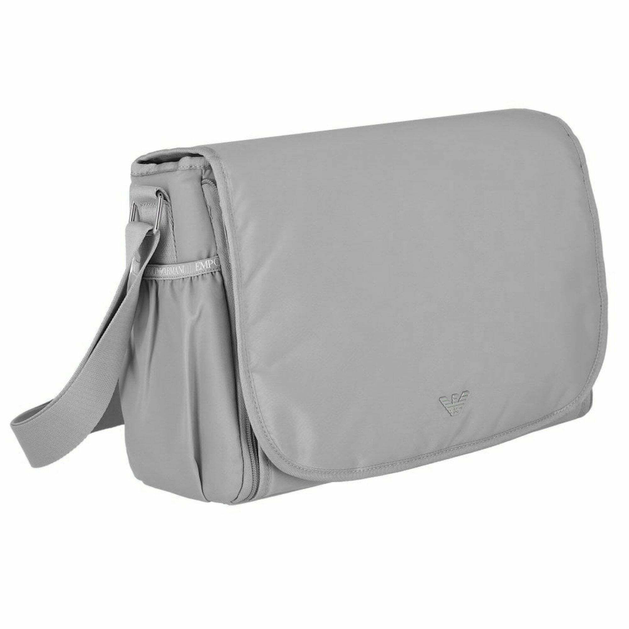 Grey armani hotsell changing bag