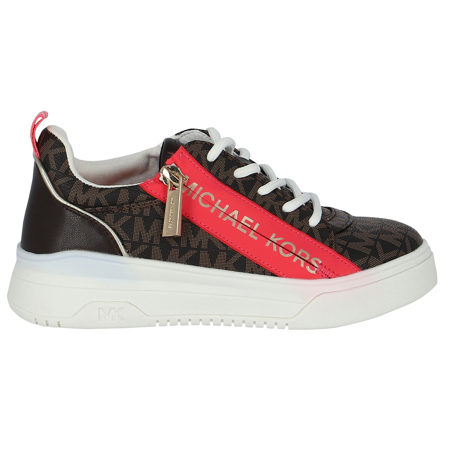 Girls Brown Logo Trainers, 1, hi-res image number null