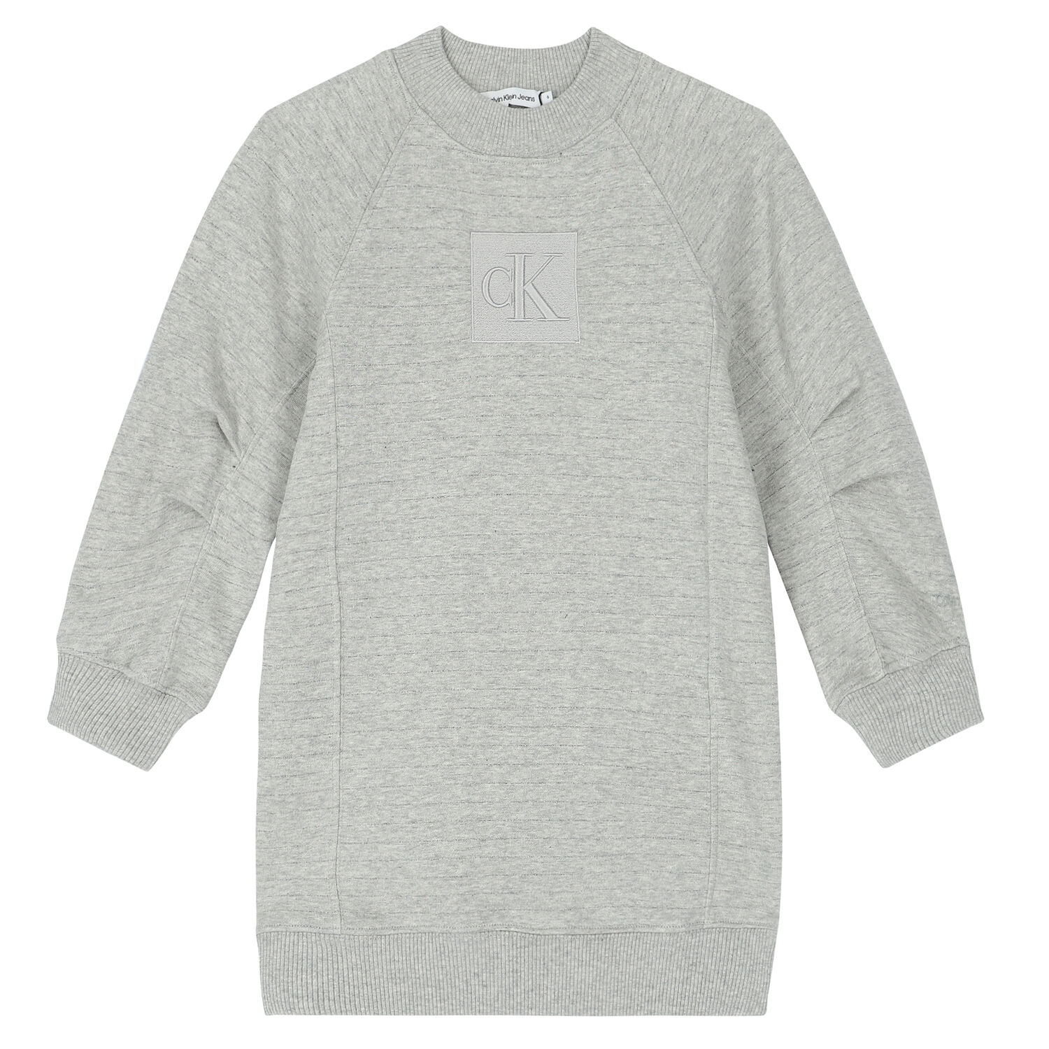 فستان بالشعار باللون الرمادي, 1, hi-res