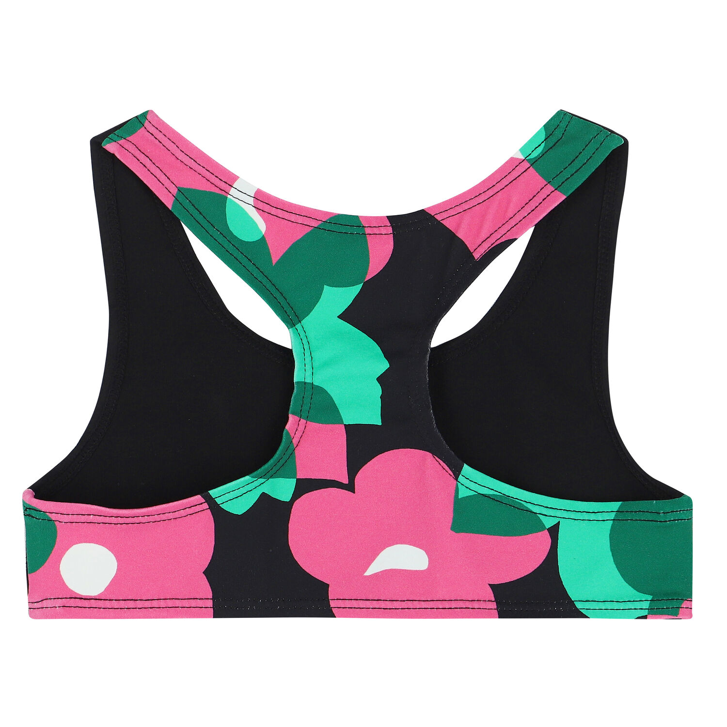 Girls Black Logo Bralette, 1, hi-res image number null