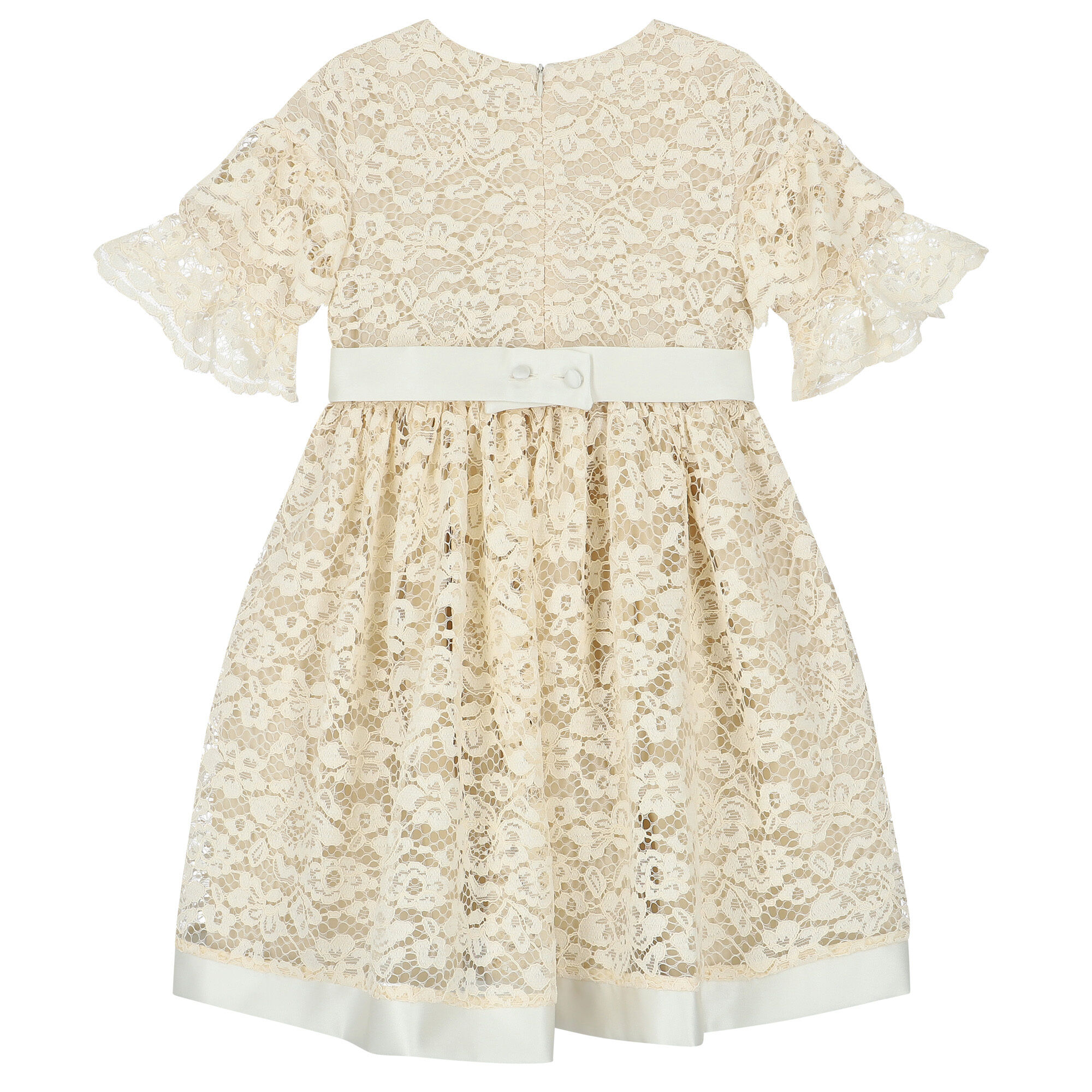 Patachou Girls Ivory Lace Dress Junior Couture UAE
