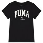 تيشيرت أولاد بالشعار باللون الأسود, 1, hi-res