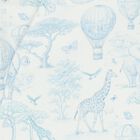 طقم هدايا ملابس أطفال بشعار افريقيا باللون الابيض والازرق للاولاد, 1, hi-res