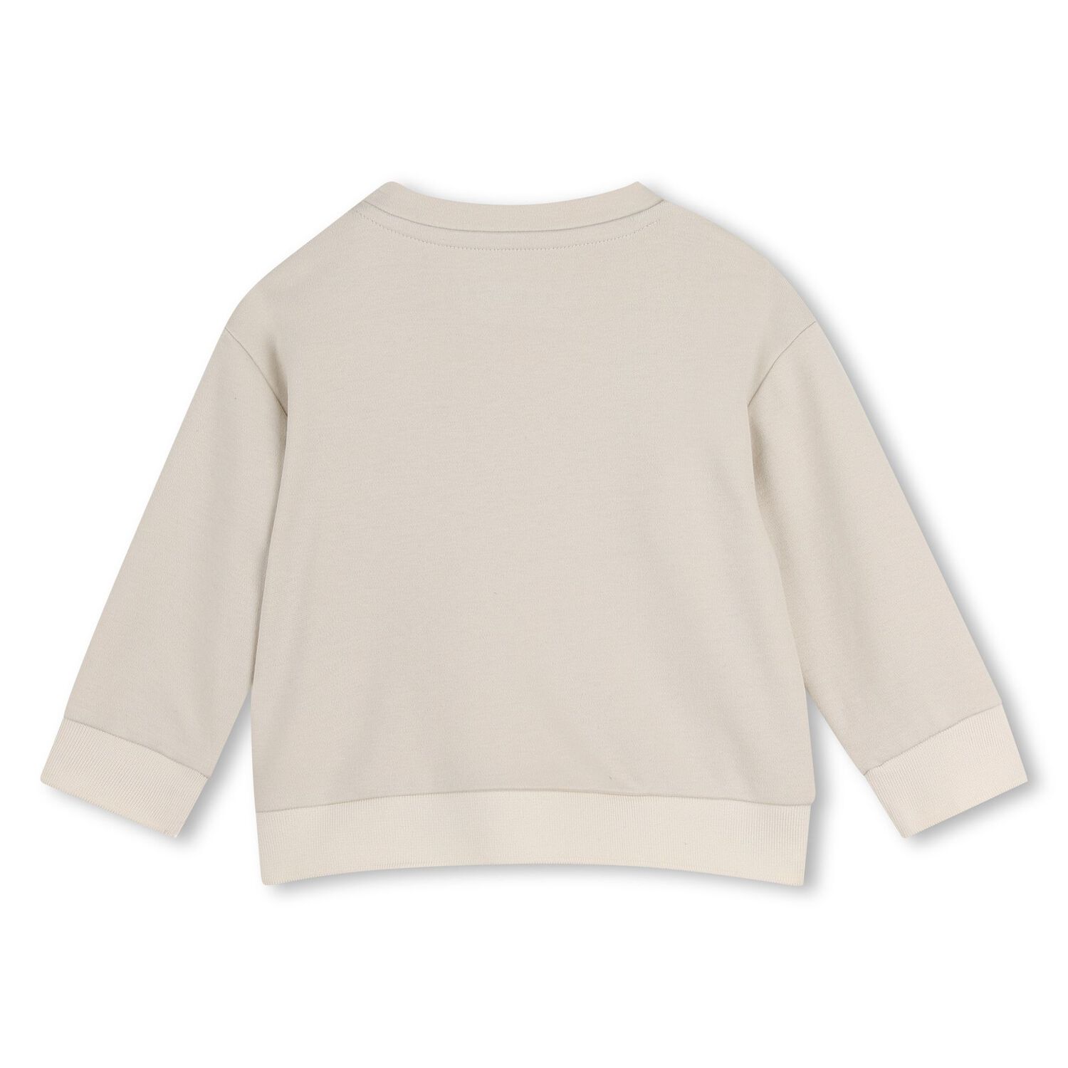 Younger Boys Beige & Black Logo Tracsuit, 1, hi-res