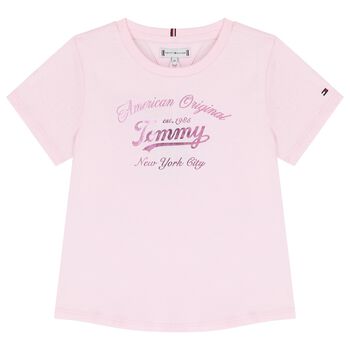 Girls Pink Logo T-Shirt