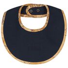 Baby Boys Navy Blue & Beige Geo Map Babygrow Gift Set, 4, hi-res