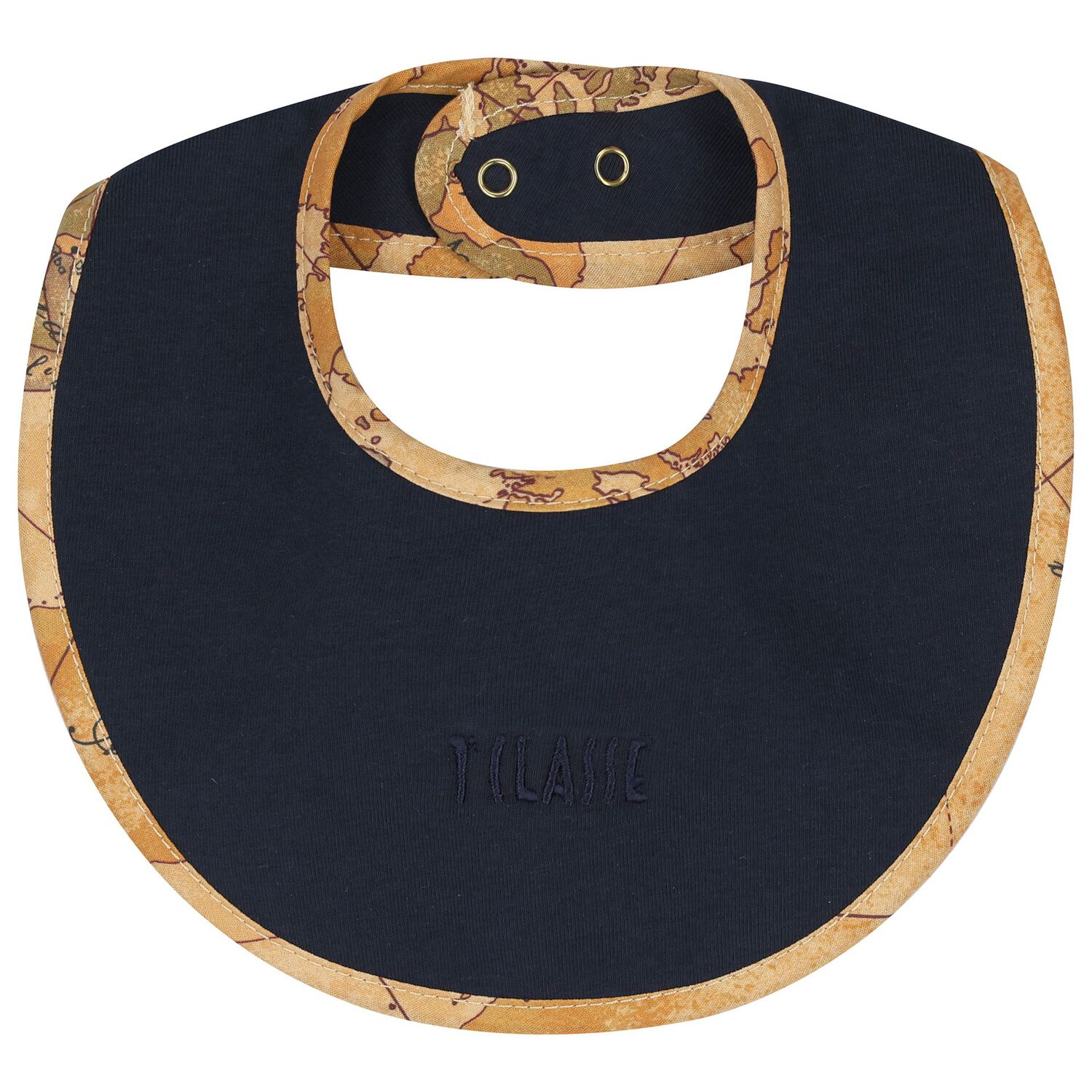 Baby Boys Navy Blue & Beige Geo Map Babygrow Gift Set, 4, hi-res