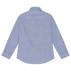 قميص أولاد بالشعار باللون الأزرق, 1, hi-res