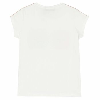 Girls White Logo T-Shirt