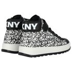 Black & White Logo Trainers, 1, hi-res