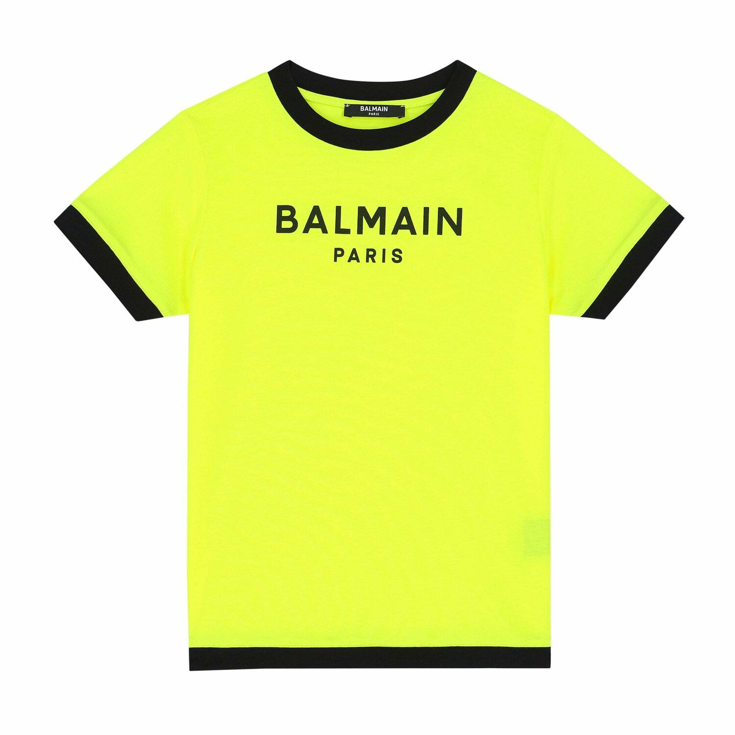 Boys Neon Yellow Logo T-Shirt, 1, hi-res