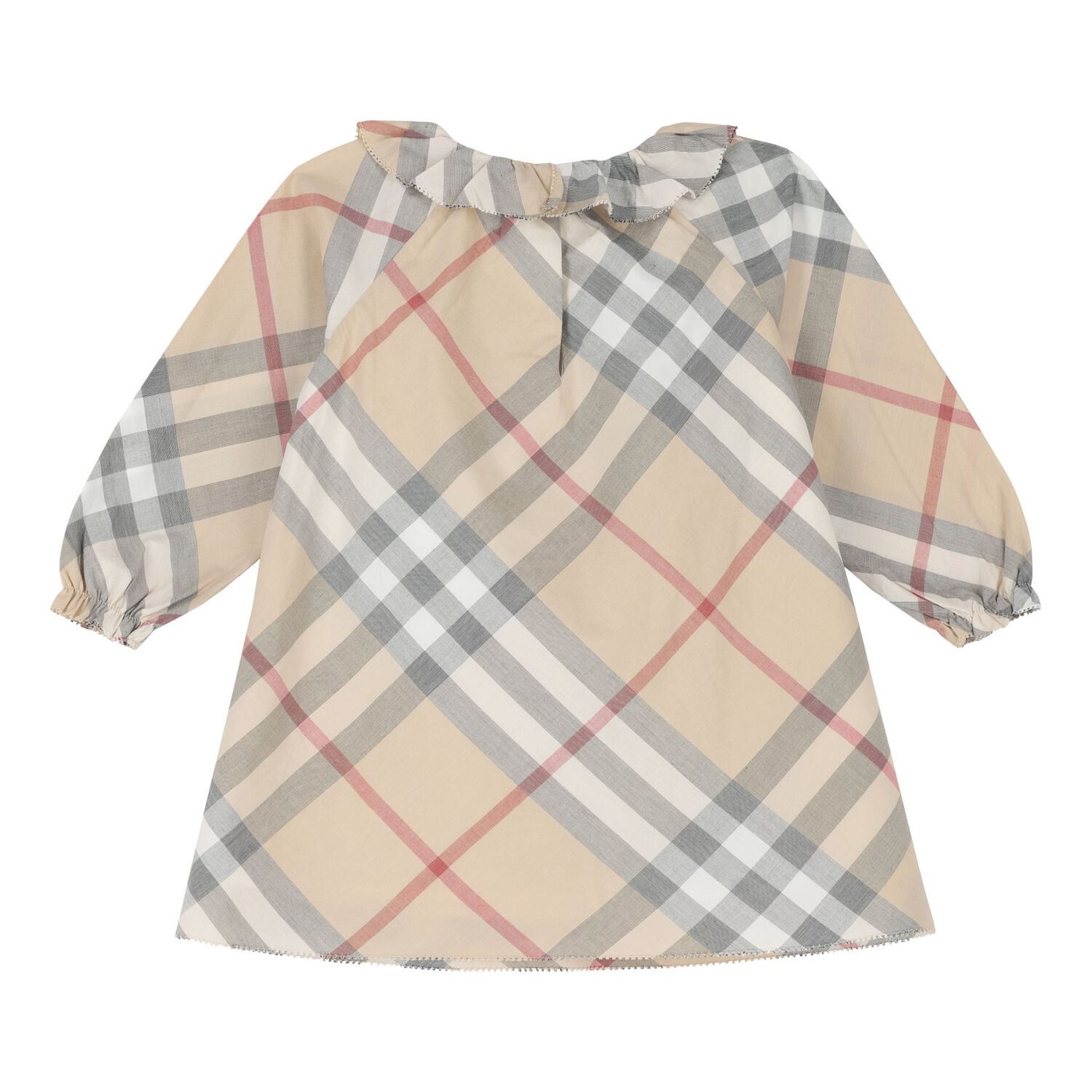 Baby Girls Beige Check Dress Set, 1, hi-res image number null