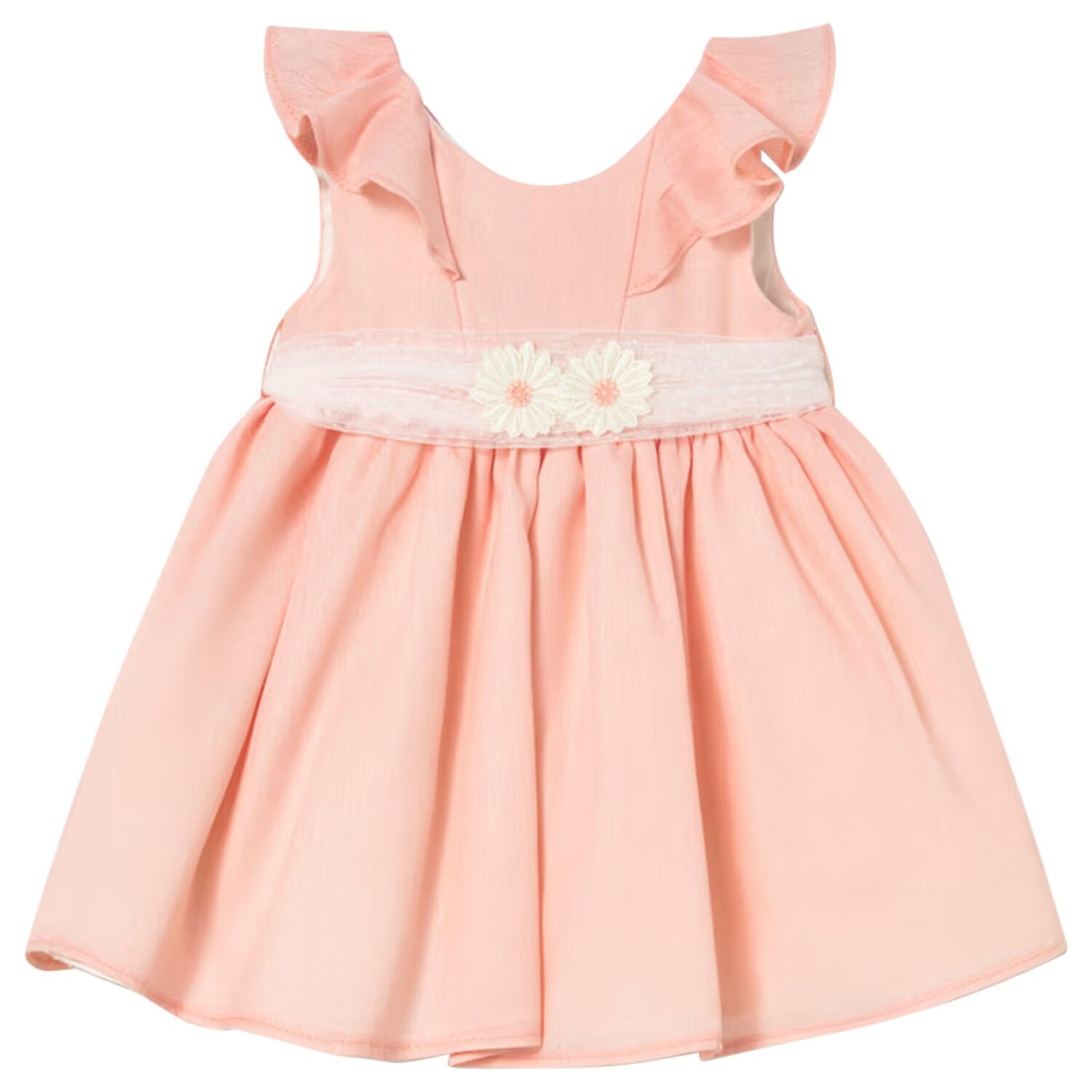 Younger Girls Pink Tulle Dress, 2, hi-res