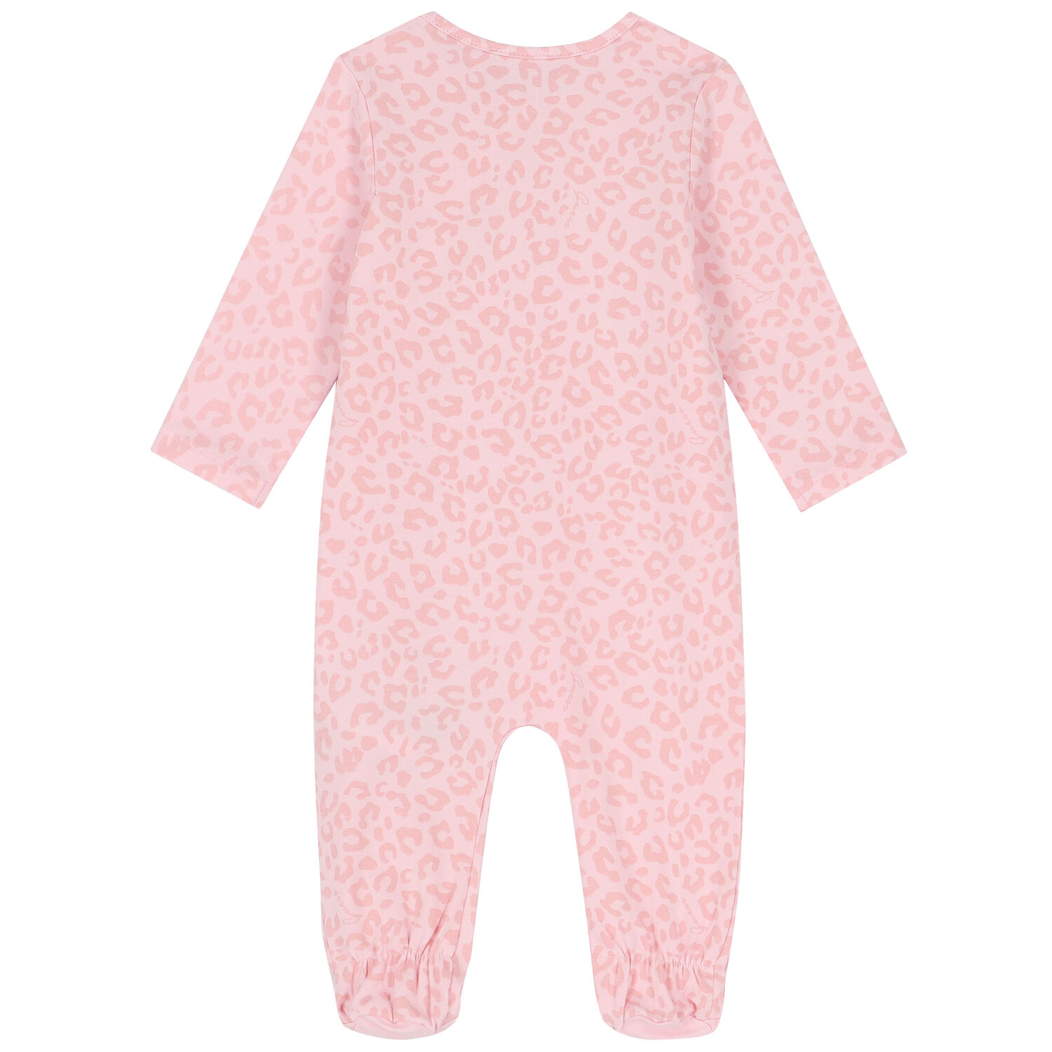 Baby Girls Pink Logo Babygrow, 1, hi-res