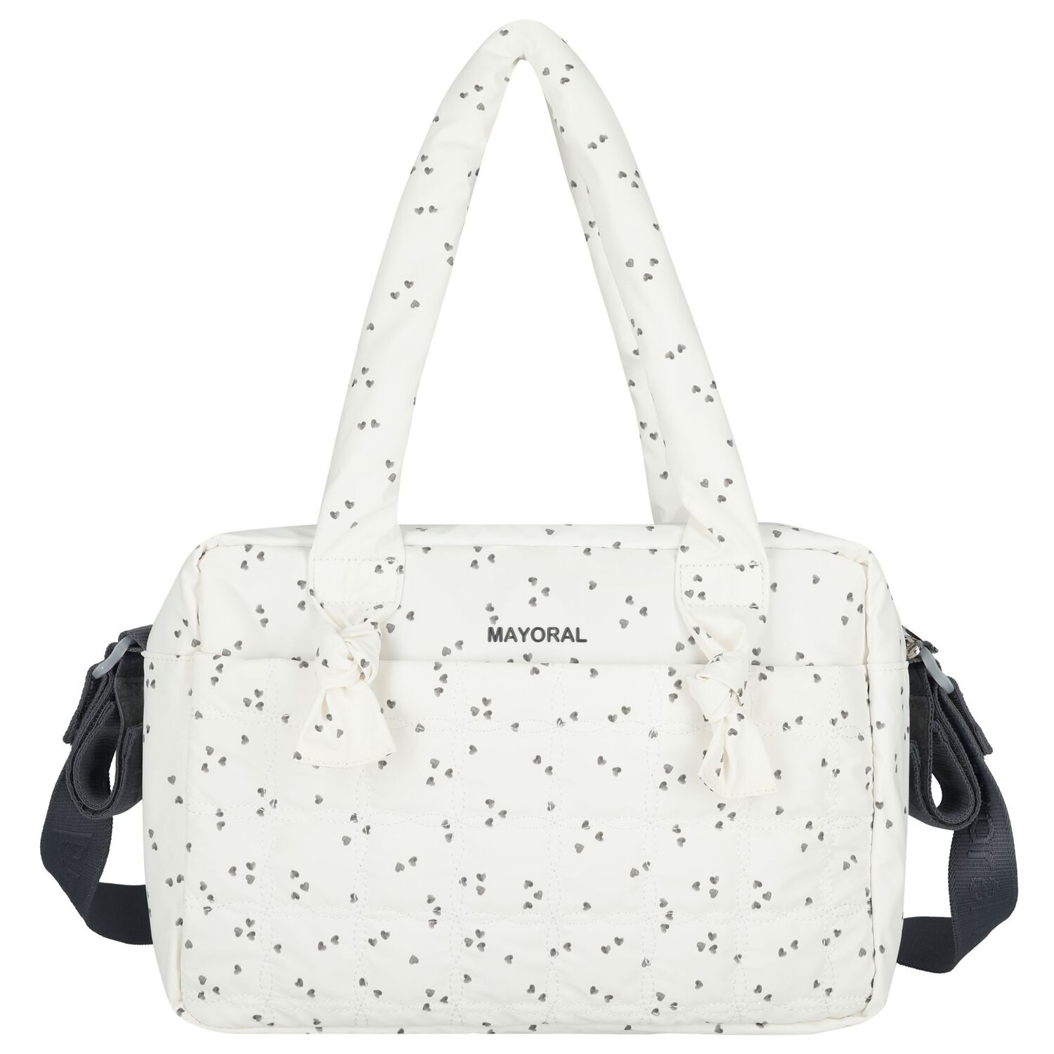 White & Grey Waterproof Baby Changing Bag, 1, hi-res