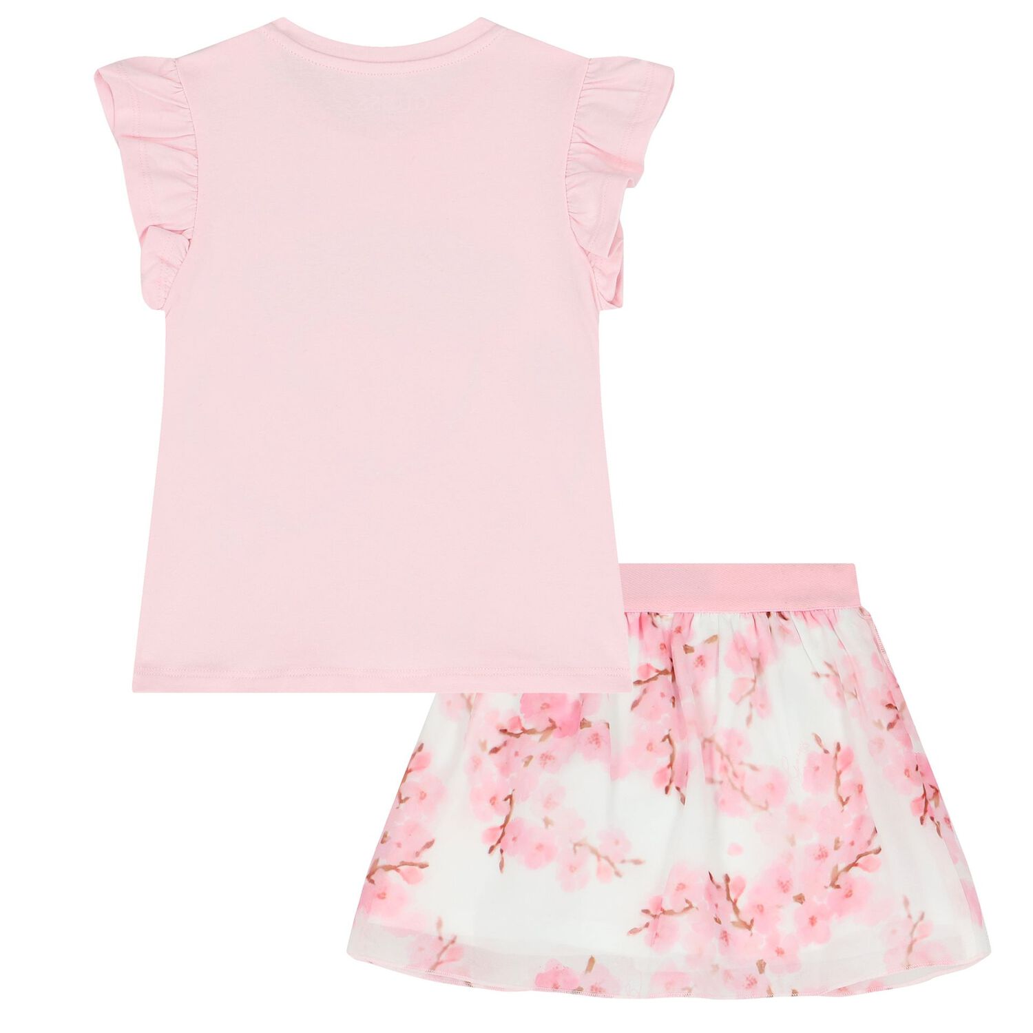 Baby Girls Pink Logo Skirt Set, 1, hi-res