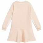 فستان بالشعار باللون الزهرى للبنات, 1, hi-res