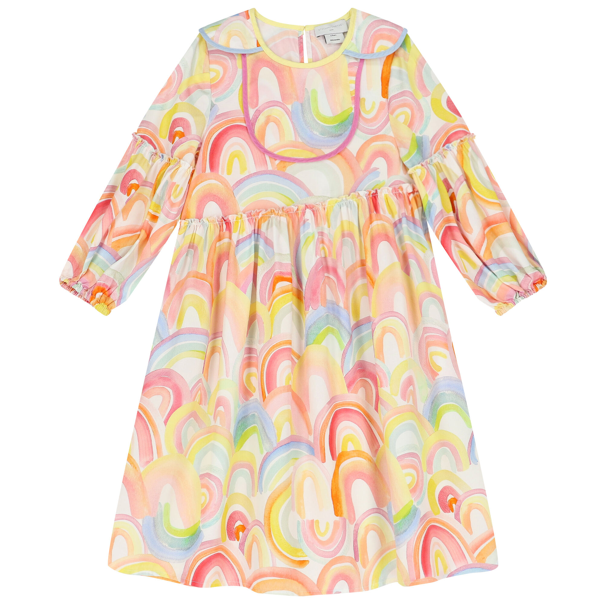 Rainbow long sleeve dress hotsell