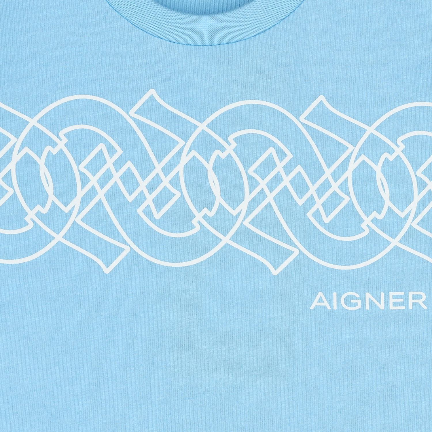 Younger Boys Blue Logo T-Shirt, 1, hi-res