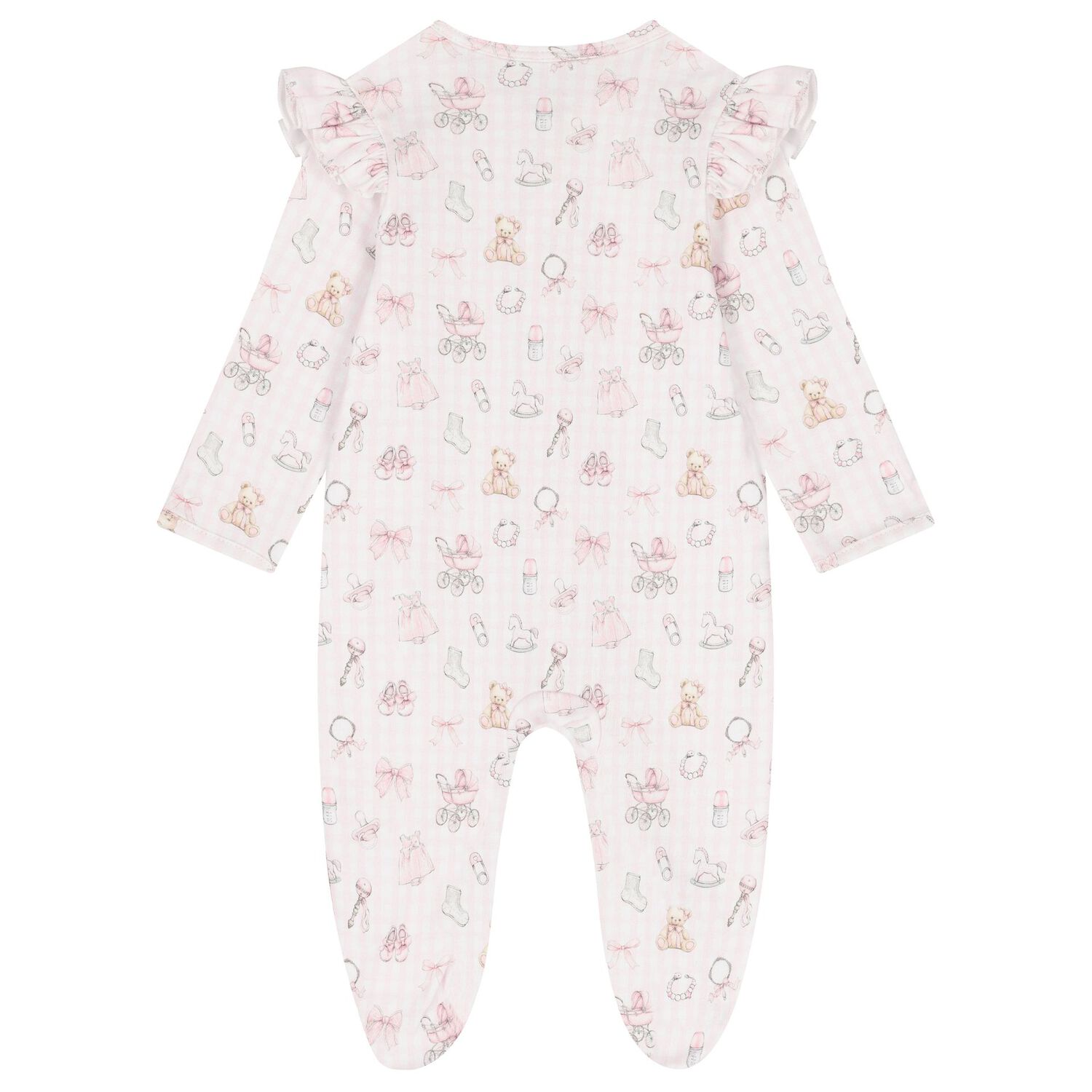 Pink Nursery Print Babygrow, 1, hi-res image number null