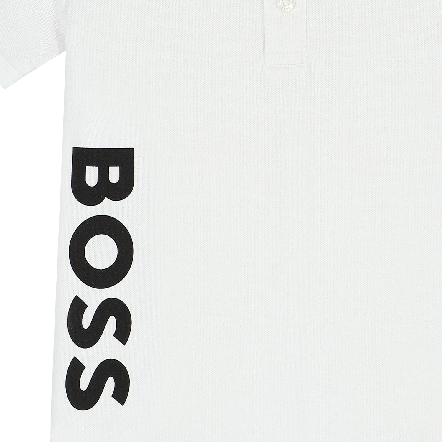 Boys White Logo Polo Shirt, 1, hi-res image number null