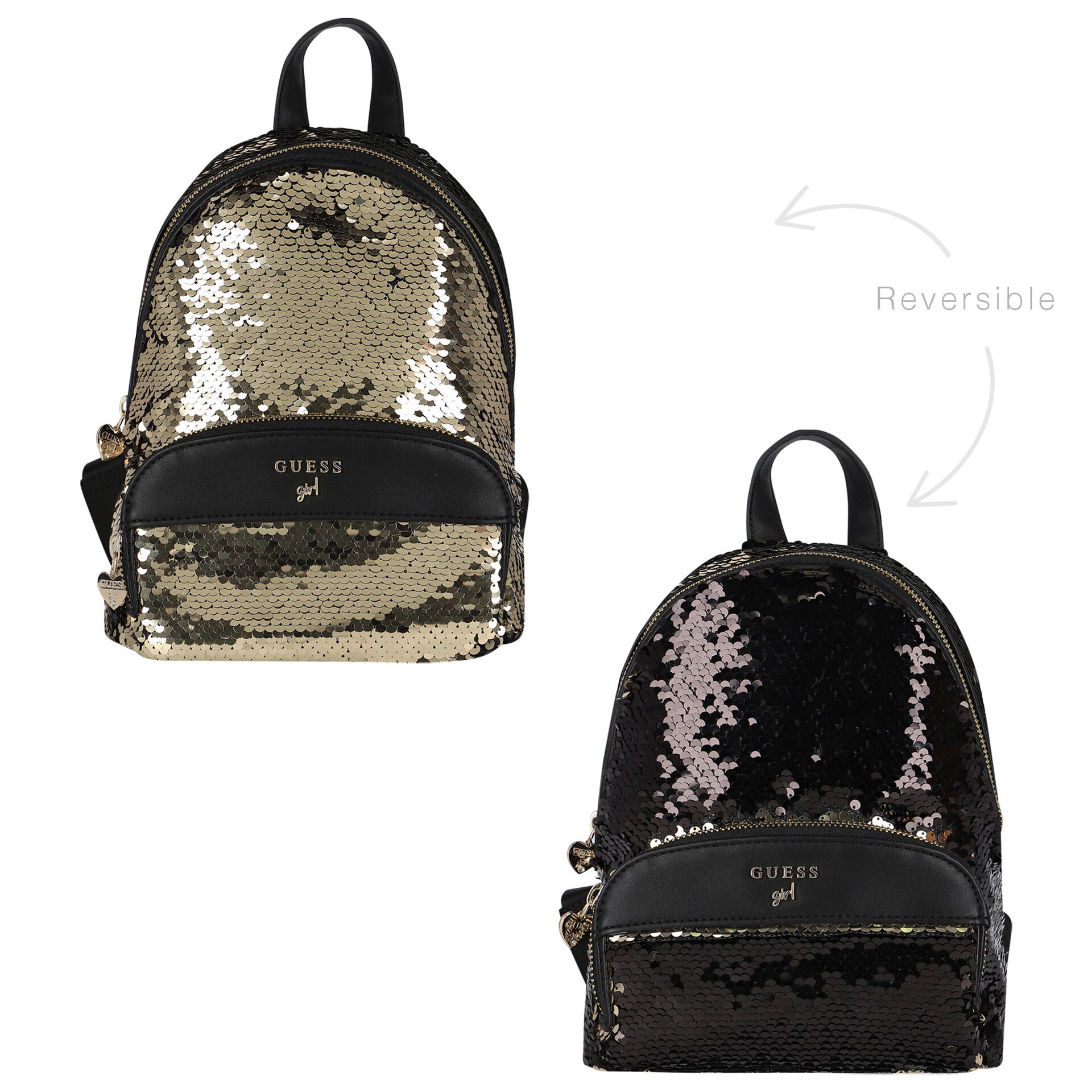 Guess gold backpack store