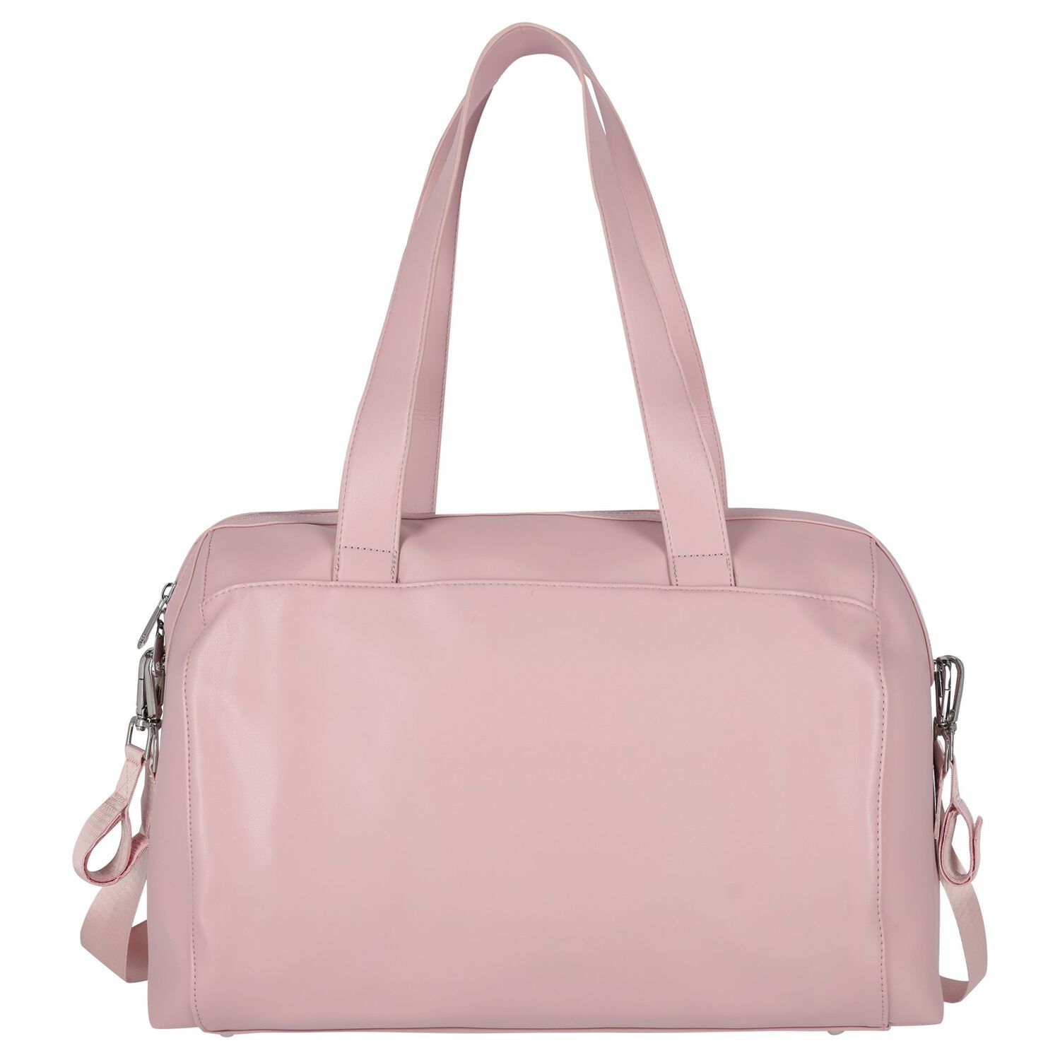 Pink Faux Leather Changing Bag, 2, hi-res