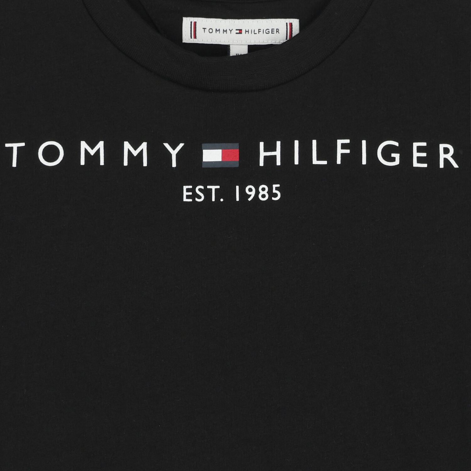 تيشيرت اولاد بالشعار باللون الاسود , 1, hi-res