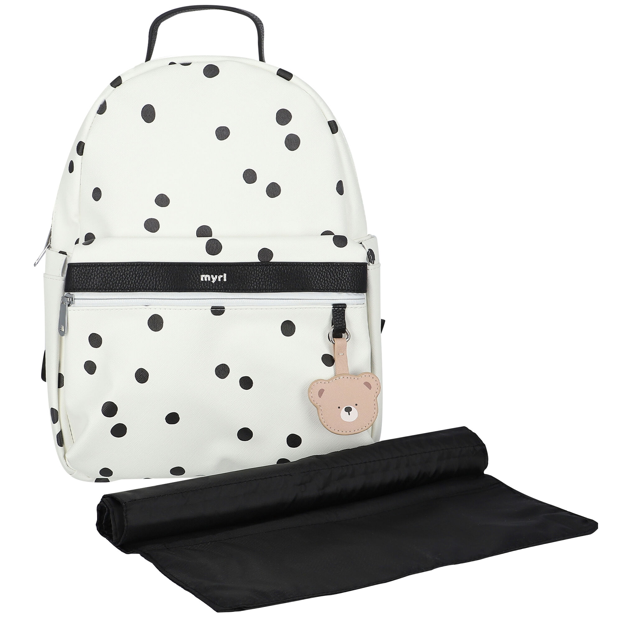 Mayoral Ivory Black Spotted Baby Changing Backpack Junior
