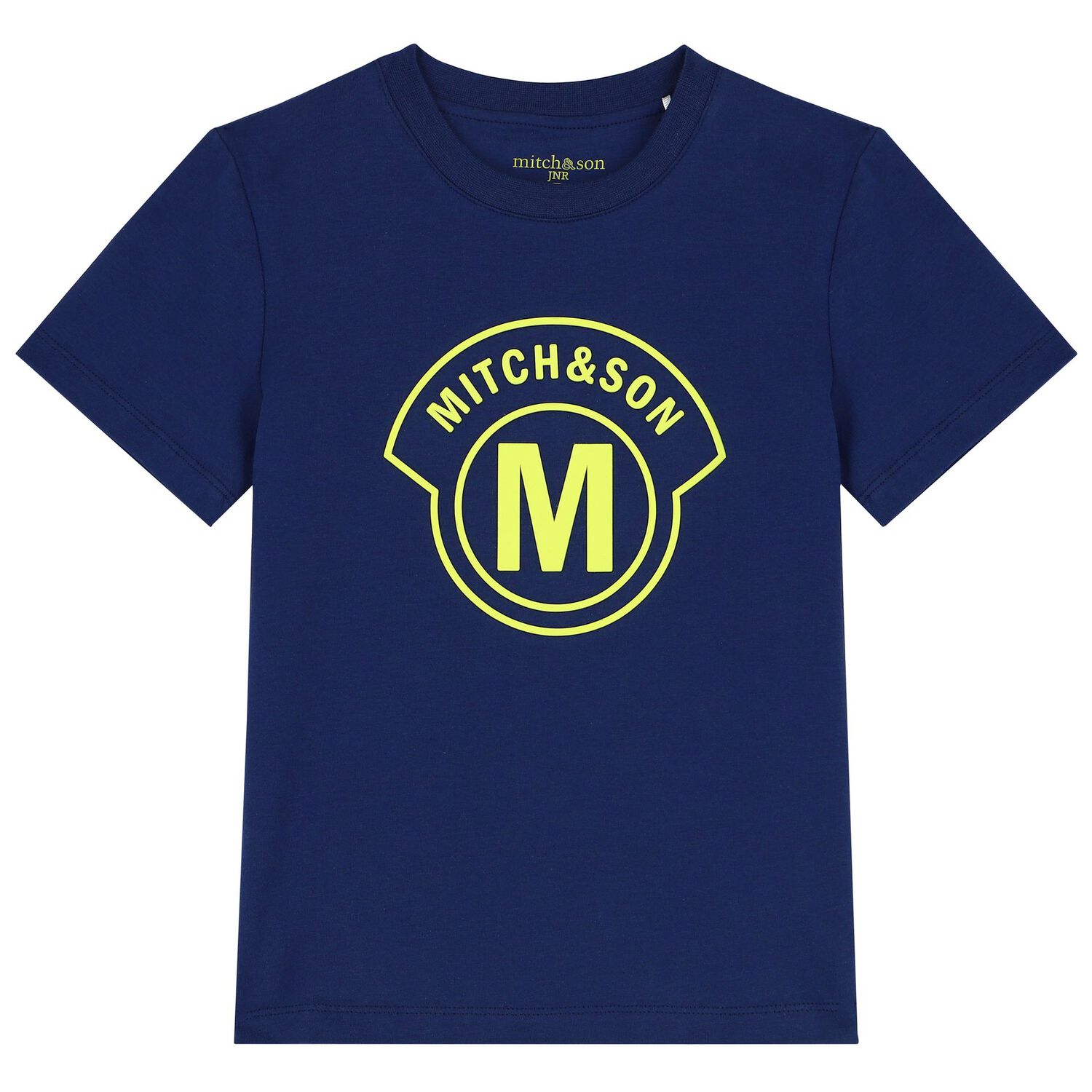 Boys Navy Blue & Green Logo Shorts Set, 1, hi-res image number null