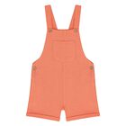 Younger Boys Orange Dungaree & Hat Set (3 Piece) , 1, hi-res