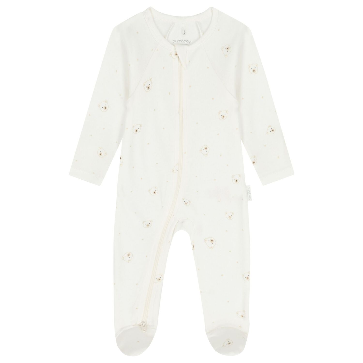 White & Beige Babygrows ( 2 Pack ), 6, hi-res image number null