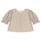 طقم بنطلون بنات باللون البيج, 1, hi-res