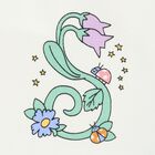 شورت بطبعة الزهور باللون العاجي للبنات, 1, hi-res