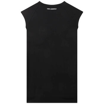 Girls Black Logo Dress