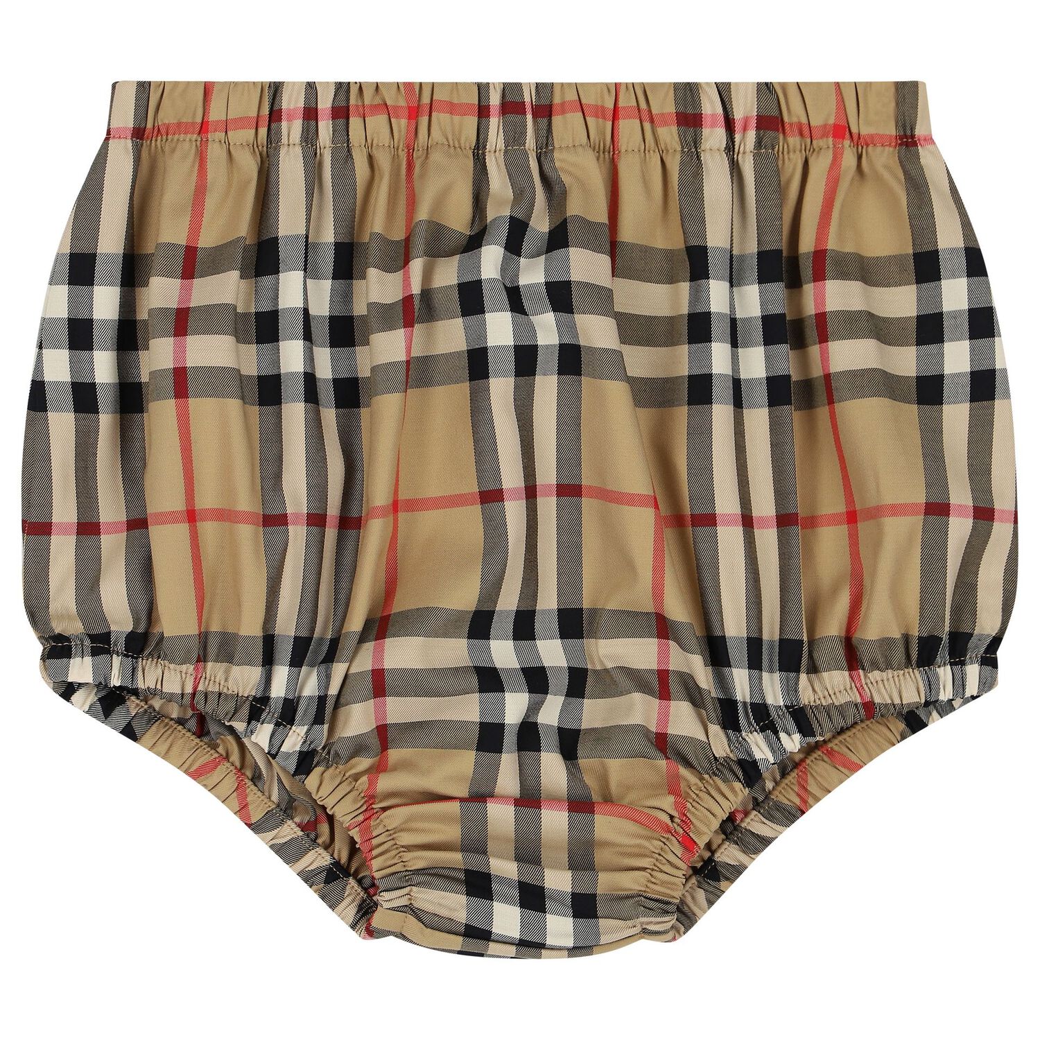 Baby Girls Beige Check Dress Set, 1, hi-res