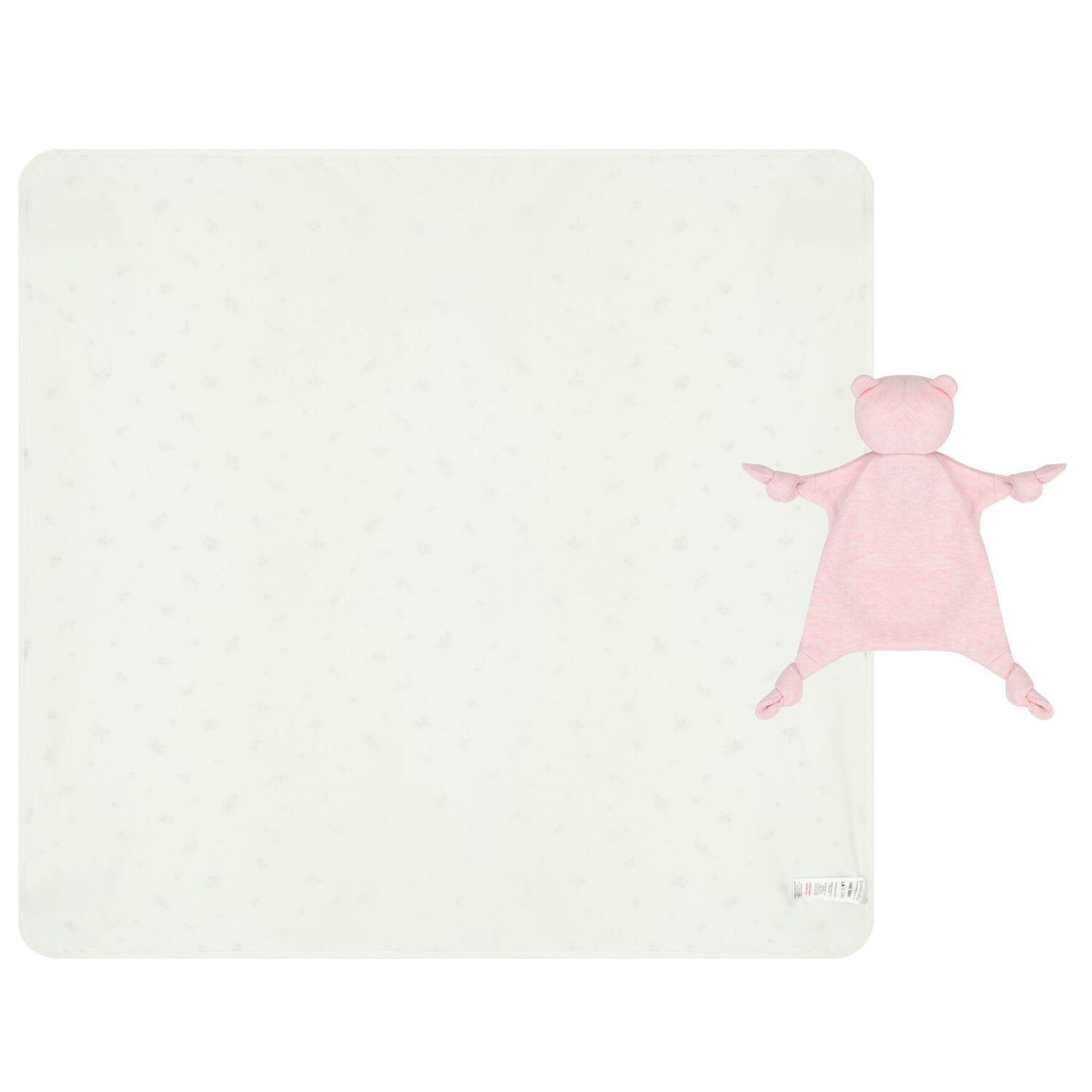 طقم هدايا لحاف وبطانية بالوني الأبيض والوردي للبنات, 2, hi-res image number null