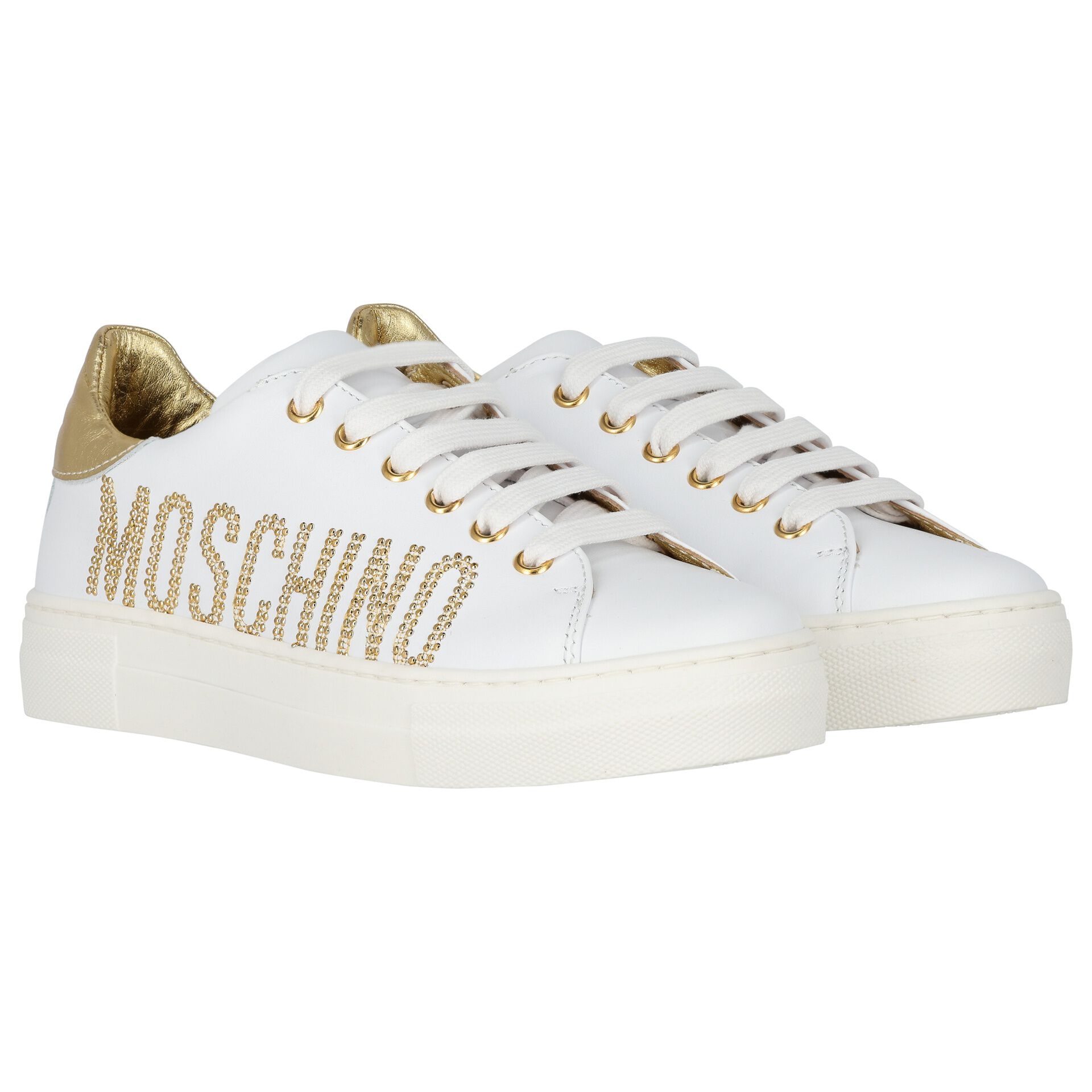 Moschino logo trainers top
