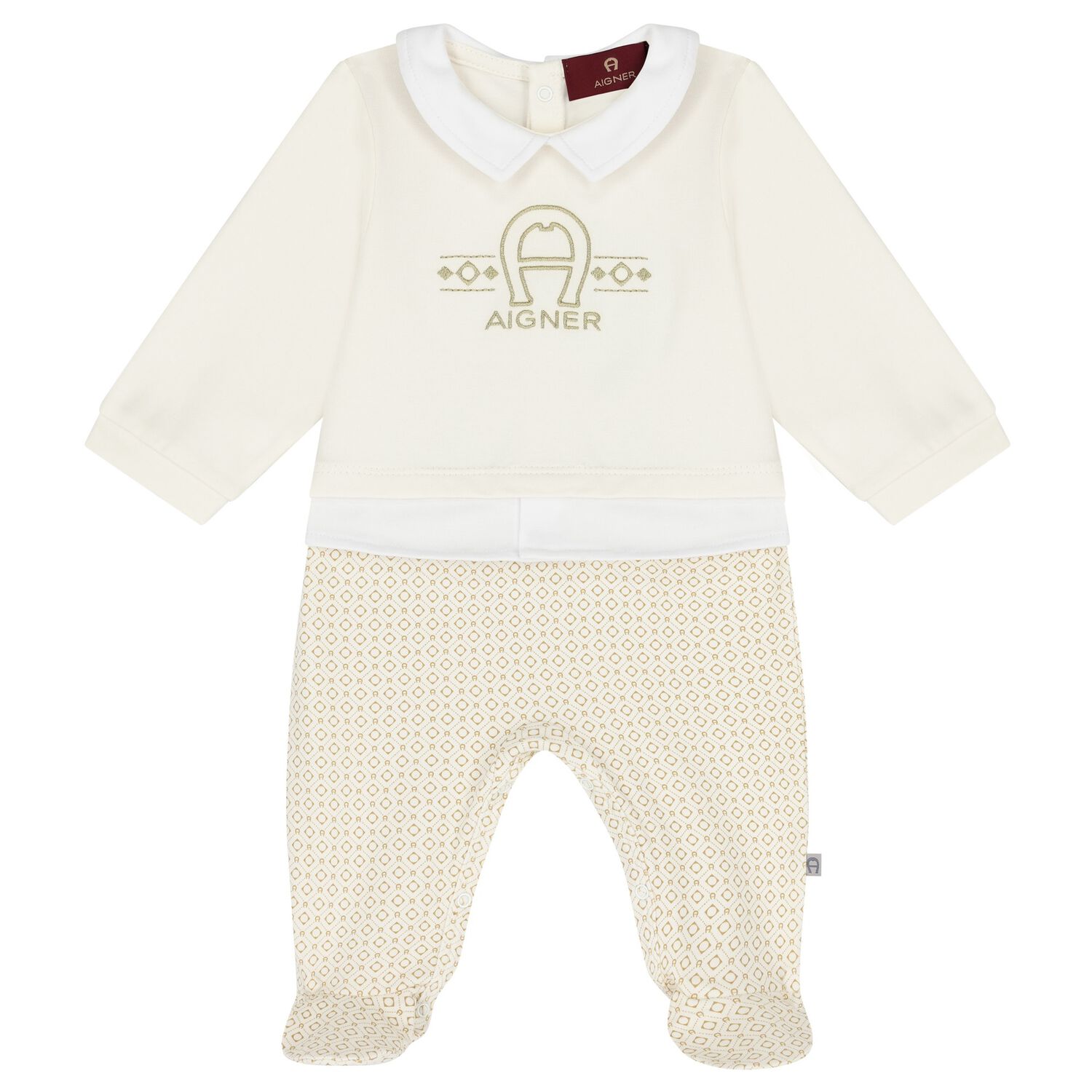 Ivory Logo Babygrow, 1, hi-res image number null