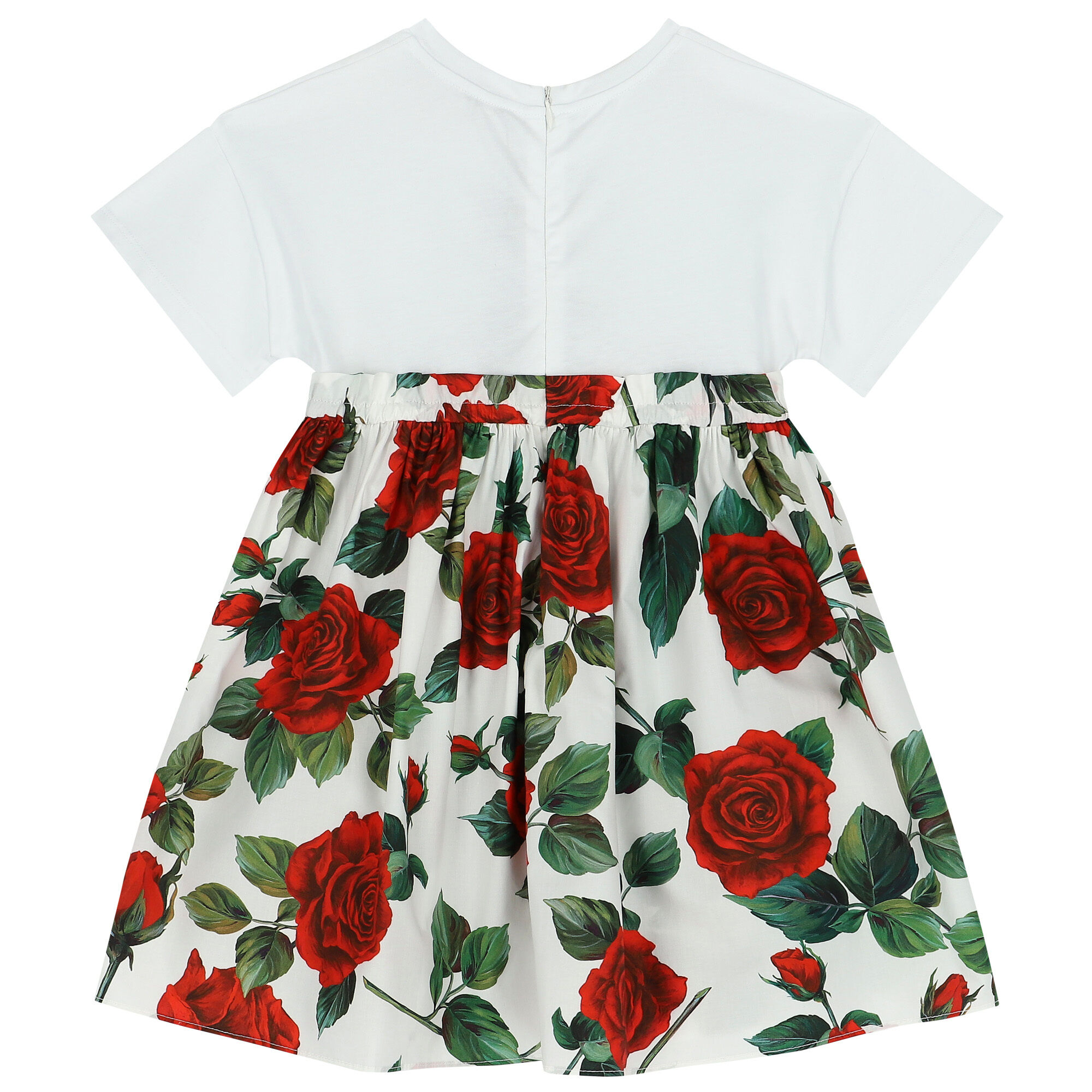 Dolce and gabbana red rose dress discount