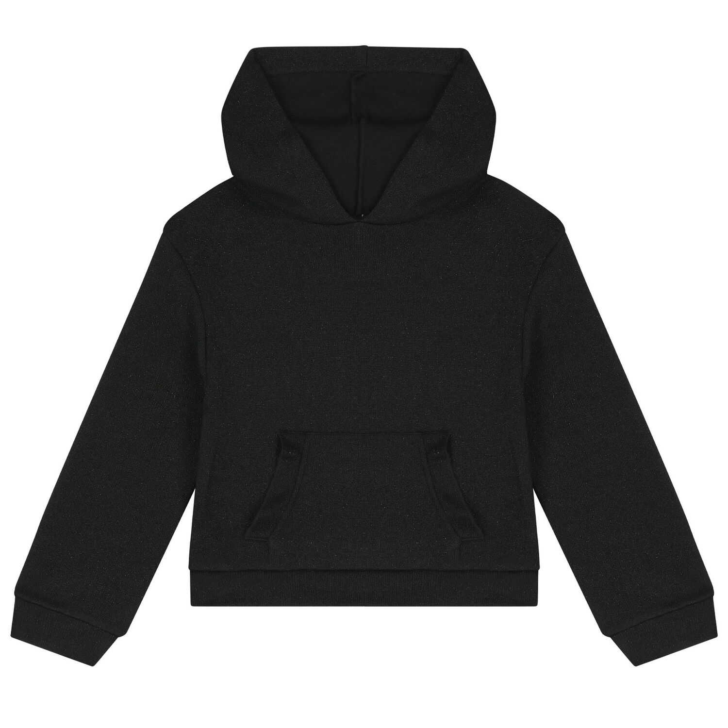 طقم تنورة هودي للبنات باللونين الأسود والبيج, 1, hi-res